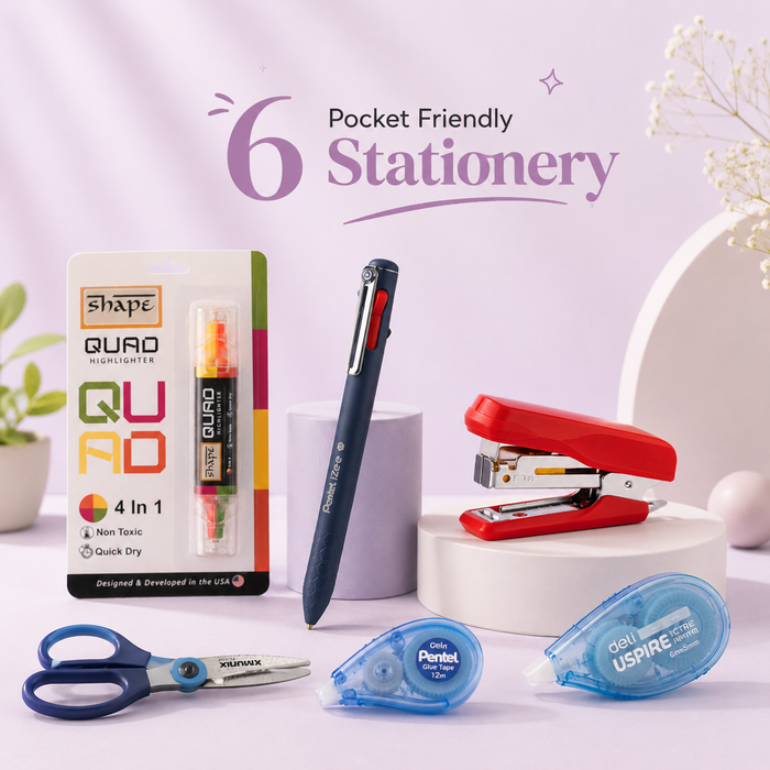 6 Pocket-Friendly Stationery Combo