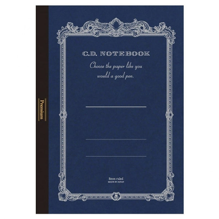 Apica | Cuaderno Premium A4 Silky Navy (Rayas)