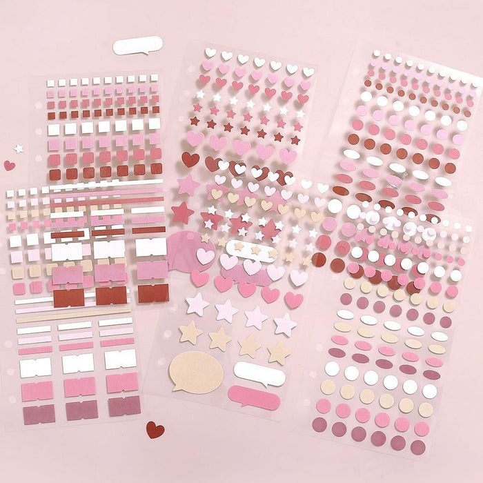 BGM Daily Palette Sticker Sheets - Raspberry