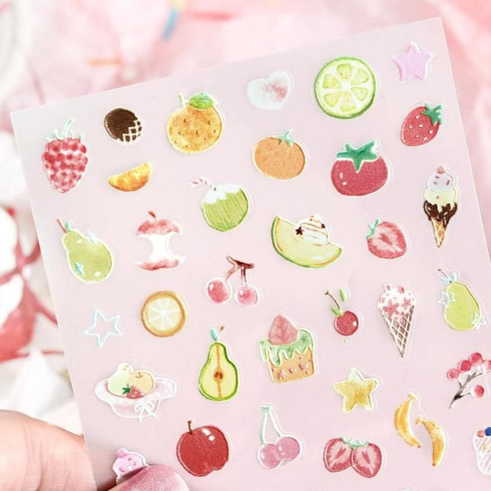 BGM Icing Sticker Sheet - Colorful Fruits