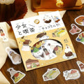 Atlas Stationers - BGM Planner Sticker Flakes - A Girl and a Coffee Shop - Chocolate Milk - Stickers