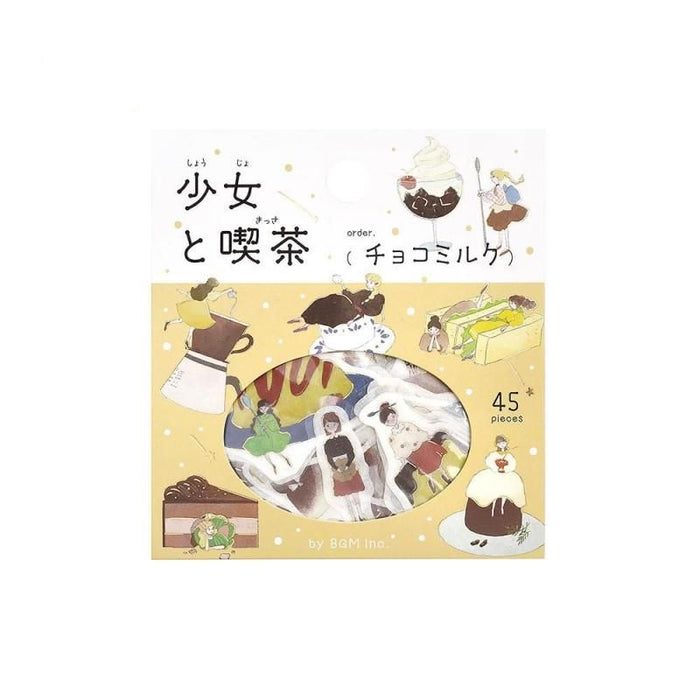 Atlas Stationers - BGM Planner Sticker Flakes - A Girl and a Coffee Shop - Chocolate Milk - Stickers - Image 2