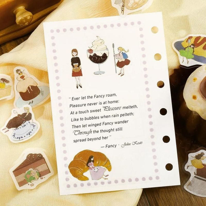 Atlas Stationers - BGM Planner Sticker Flakes - A Girl and a Coffee Shop - Chocolate Milk - Stickers - Image 5