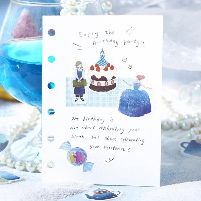 Atlas Stationers - BGM Planner Sticker Flakes - A Girl and a Coffee Shop - Deep Sea Soda - Stickers - Image 5