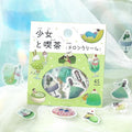 Atlas Stationers - BGM Planner Sticker Flakes - A Girl and a Coffee Shop - Melon Cream - Stickers