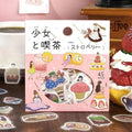 Atlas Stationers - BGM Planner Sticker Flakes - A Girl and a Coffee Shop - Strawberry - Stickers