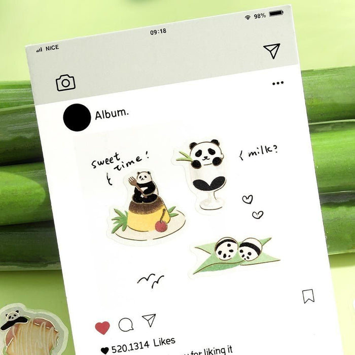 BGM Planner Sticker Flakes - A Panda Day - Teahouse