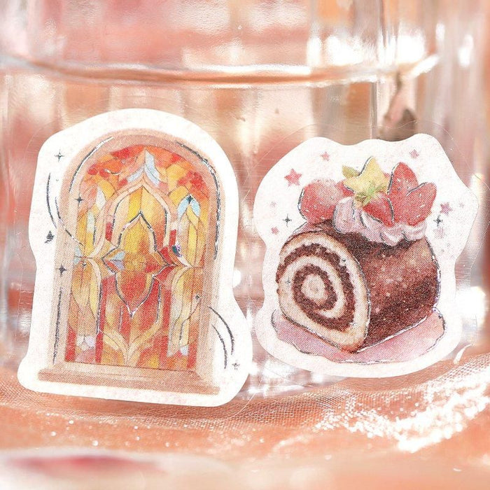 Atlas Stationers - BGM Planner Sticker Flakes - Coffee a la mode - Akaneiro Sunset - Stickers - Image 6