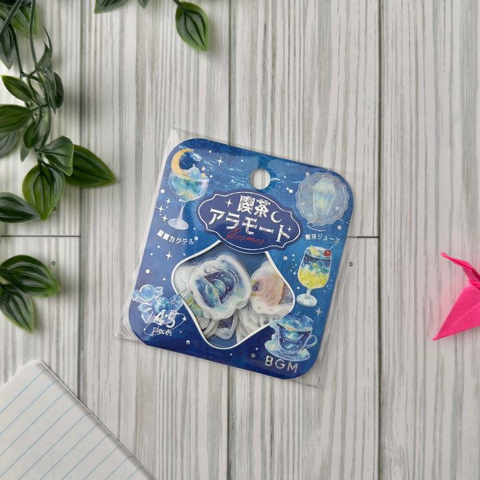Atlas Stationers - BGM Planner Sticker Flakes - Coffee a la mode - Stardust in the Deep Sea - Stickers