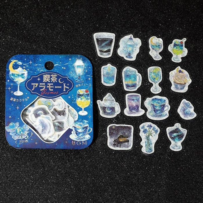 Atlas Stationers - BGM Planner Sticker Flakes - Coffee a la mode - Stardust in the Deep Sea - Stickers - Image 3