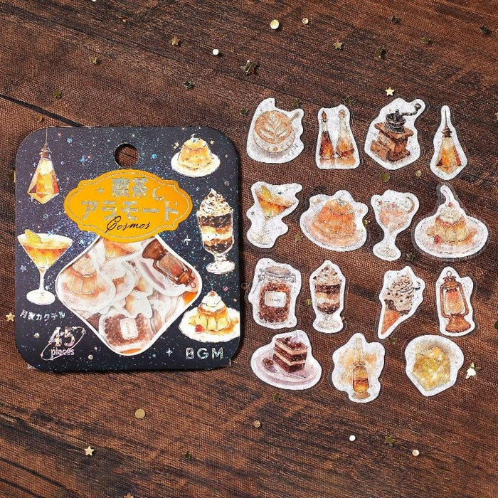 Atlas Stationers - BGM Planner Sticker Flakes - Coffee a la mode - Starry Glow of Dusk - Stickers - Image 3