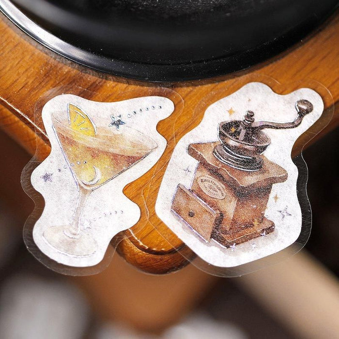 Atlas Stationers - BGM Planner Sticker Flakes - Coffee a la mode - Starry Glow of Dusk - Stickers - Image 5