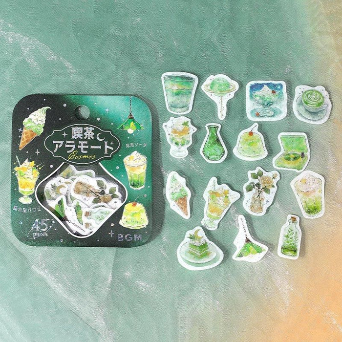 Atlas Stationers - BGM Planner Sticker Flakes - Coffee a la mode - Twilight Moonlight Sky - Stickers - Image 3