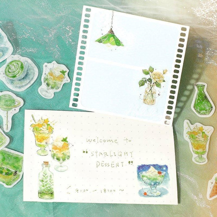 Atlas Stationers - BGM Planner Sticker Flakes - Coffee a la mode - Twilight Moonlight Sky - Stickers - Image 5