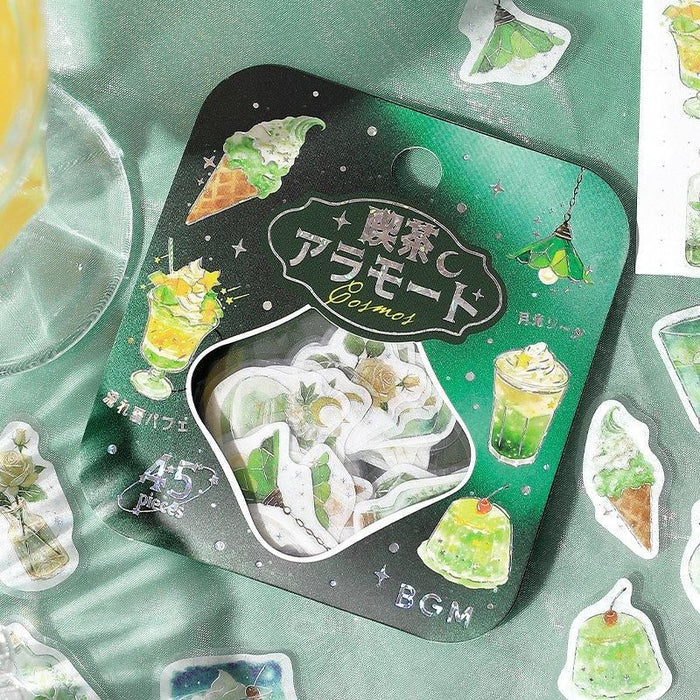 Atlas Stationers - BGM Planner Sticker Flakes - Coffee a la mode - Twilight Moonlight Sky - Stickers - Image 6