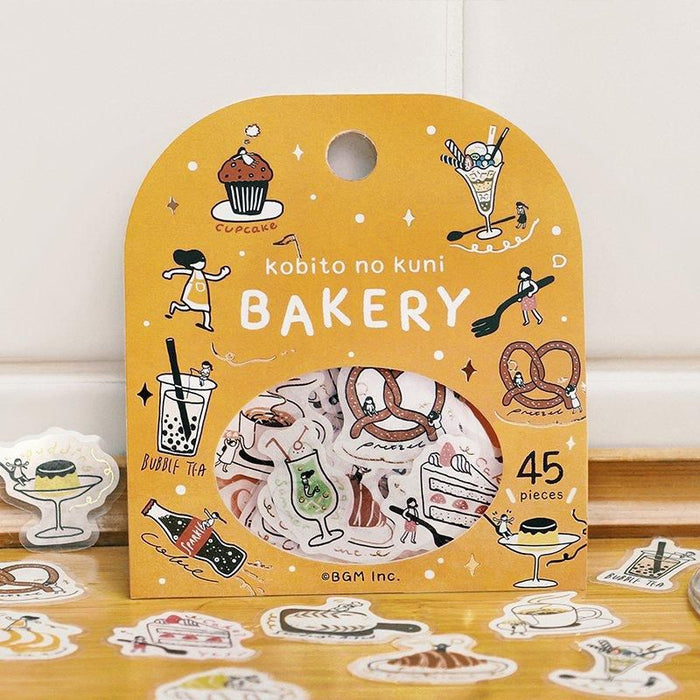 Atlas Stationers - BGM Planner Sticker Flakes - Kobito no Kuni - Bakery - Stickers