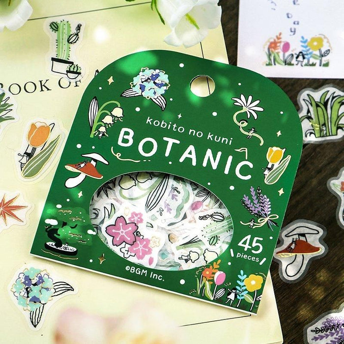 Atlas Stationers - BGM Planner Sticker Flakes - Kobito no Kuni - Botanic - Stickers