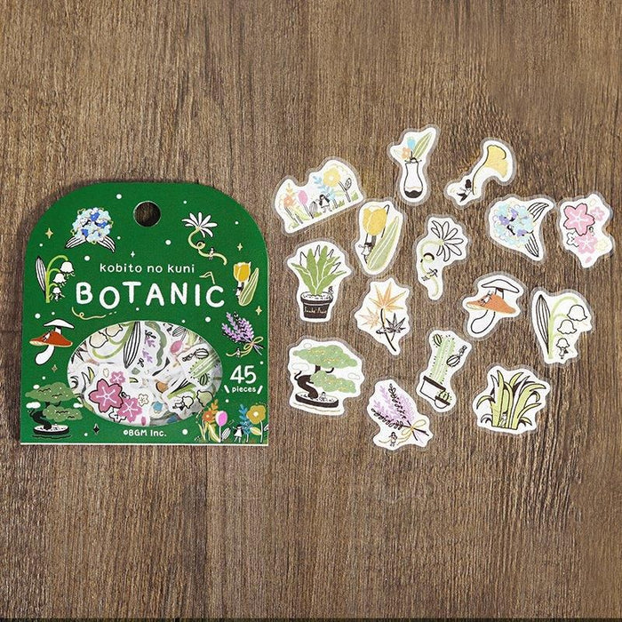 Atlas Stationers - BGM Planner Sticker Flakes - Kobito no Kuni - Botanic - Stickers - Image 3