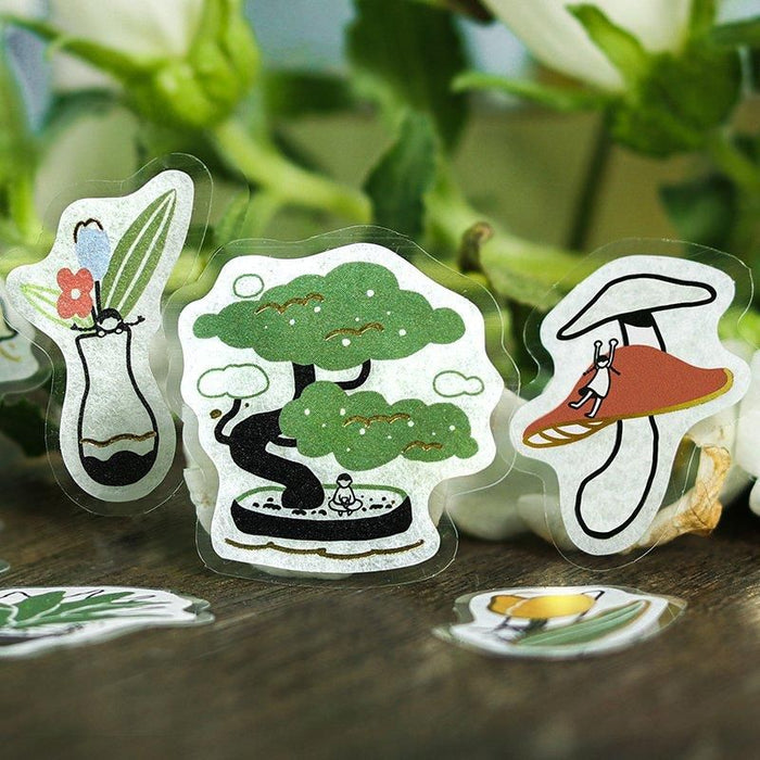Atlas Stationers - BGM Planner Sticker Flakes - Kobito no Kuni - Botanic - Stickers - Image 4