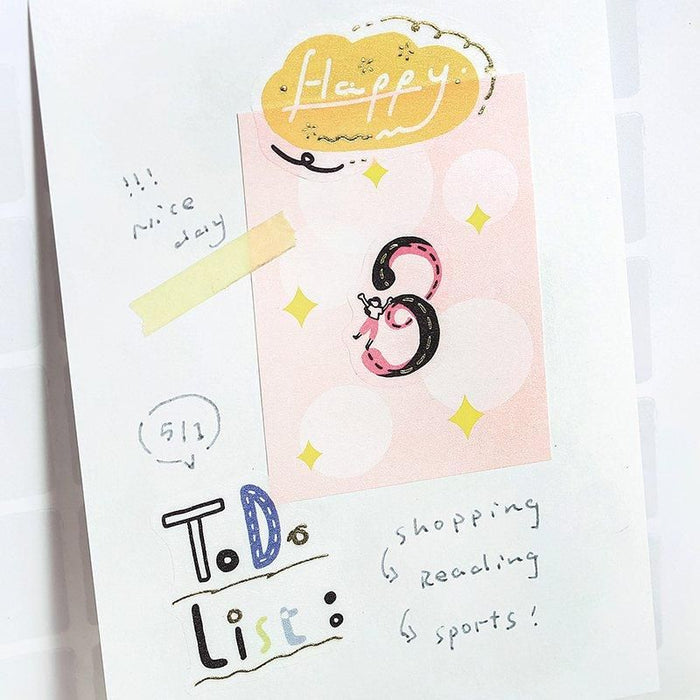 Atlas Stationers - BGM Planner Sticker Flakes - Kobito no Kuni - Days - Stickers - Image 5
