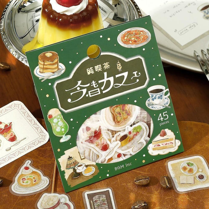 BGM Planner Sticker Flakes - Today's Cafe - Pure Coffee Shop
