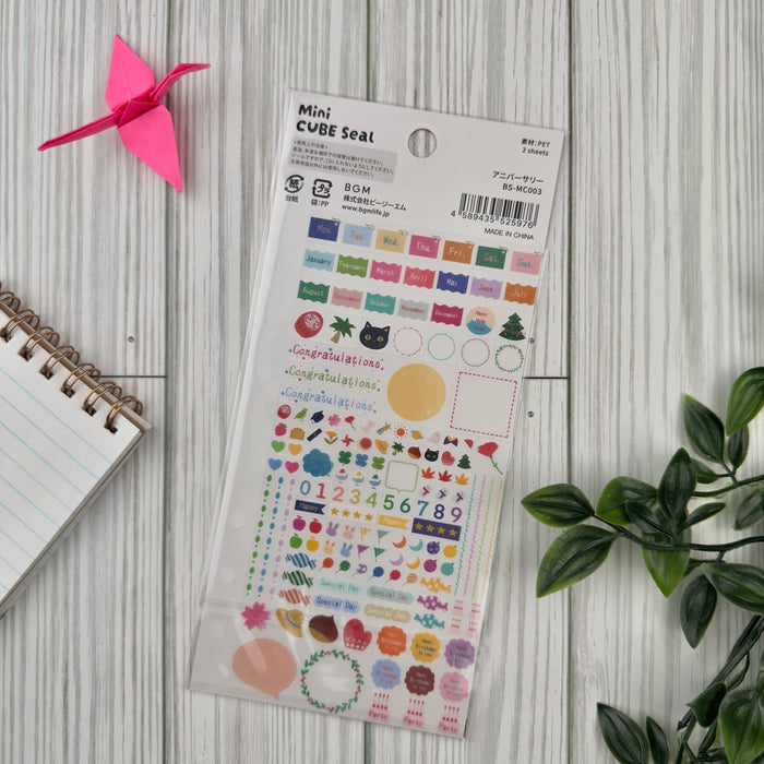 Atlas Stationers - BGM Planner Sticker Sheet - Anniversary - Stickers - Image 2