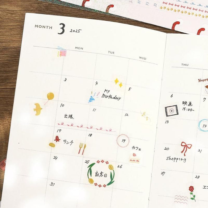 Atlas Stationers - BGM Planner Sticker Sheet - Enamel & Pencil Drawing - Stickers - Image 6
