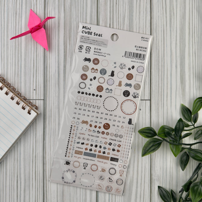 Atlas Stationers - BGM Planner Sticker Sheet - Flower & Coffee Day - Stickers - Image 2