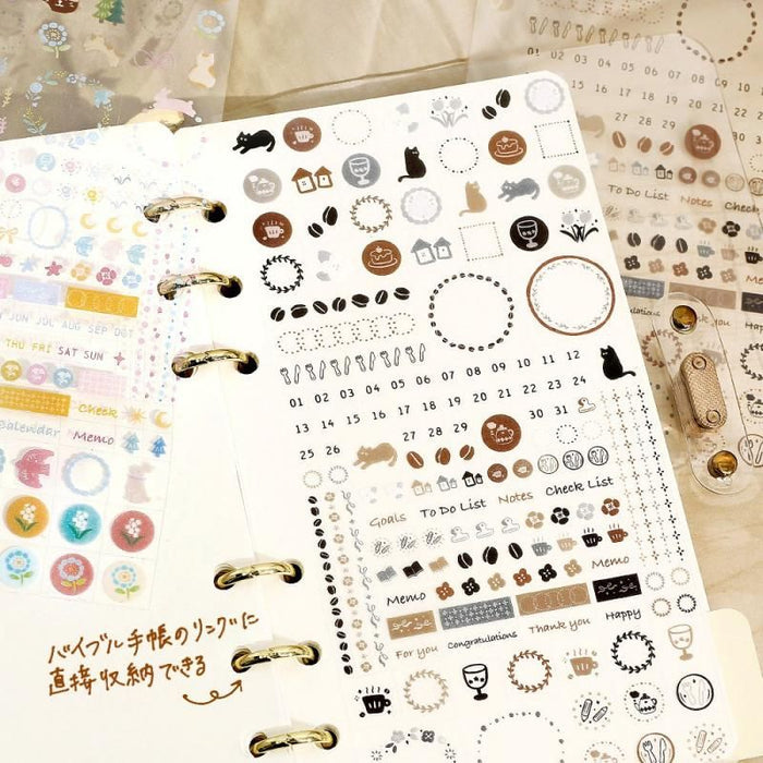 Atlas Stationers - BGM Planner Sticker Sheet - Flower & Coffee Day - Stickers - Image 7