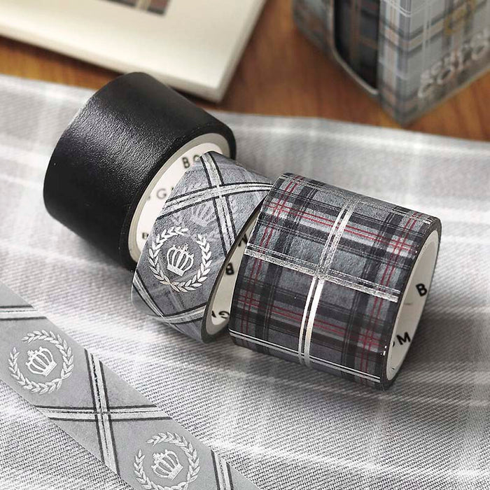 BGM | Set de Washi Tapes School Colors Gray