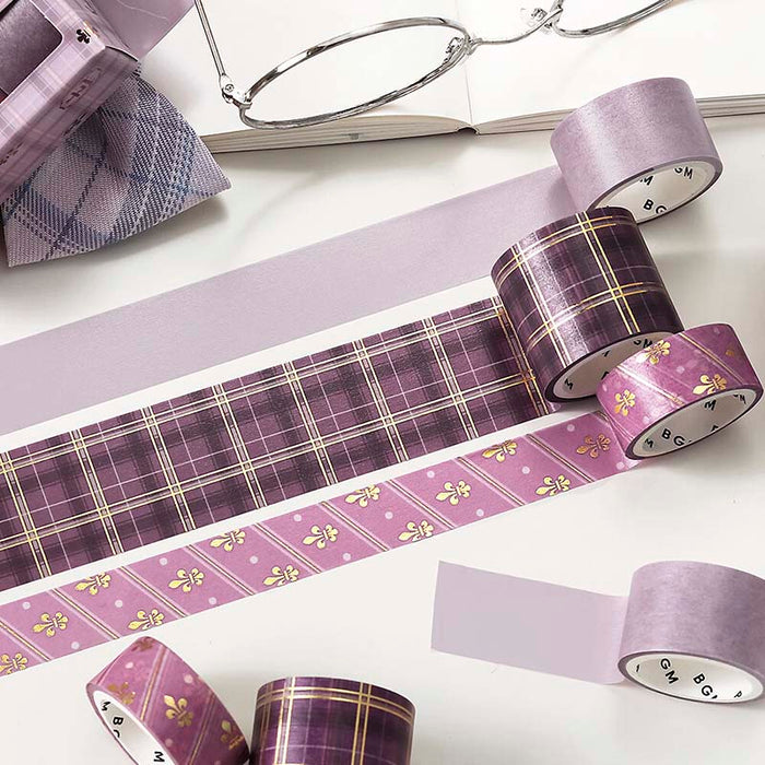BGM | Set de Washi Tapes School Colors Mauve Pink