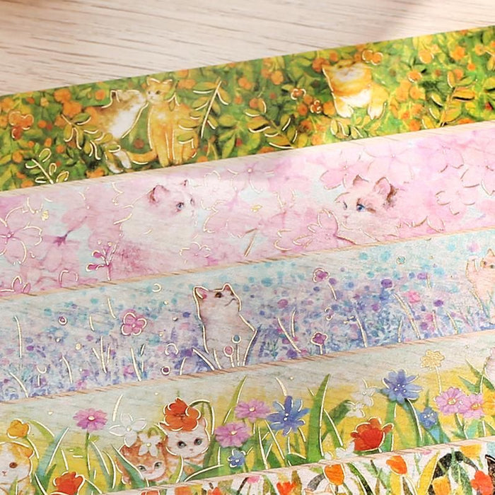 BGM Washi Tape - Flowers & Cats - Blossom