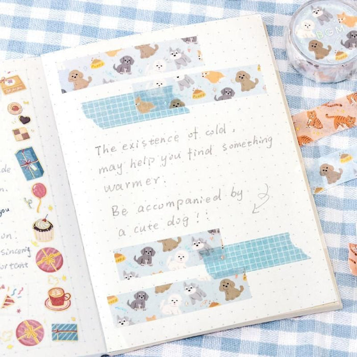 BGM Washi Tape - I Love Dog