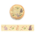 BGM Washi Tape - Rabbit Country - Raspberry