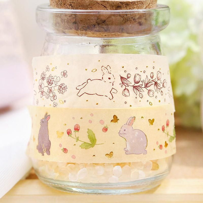 BGM Washi Tape - Rabbit Country - Raspberry