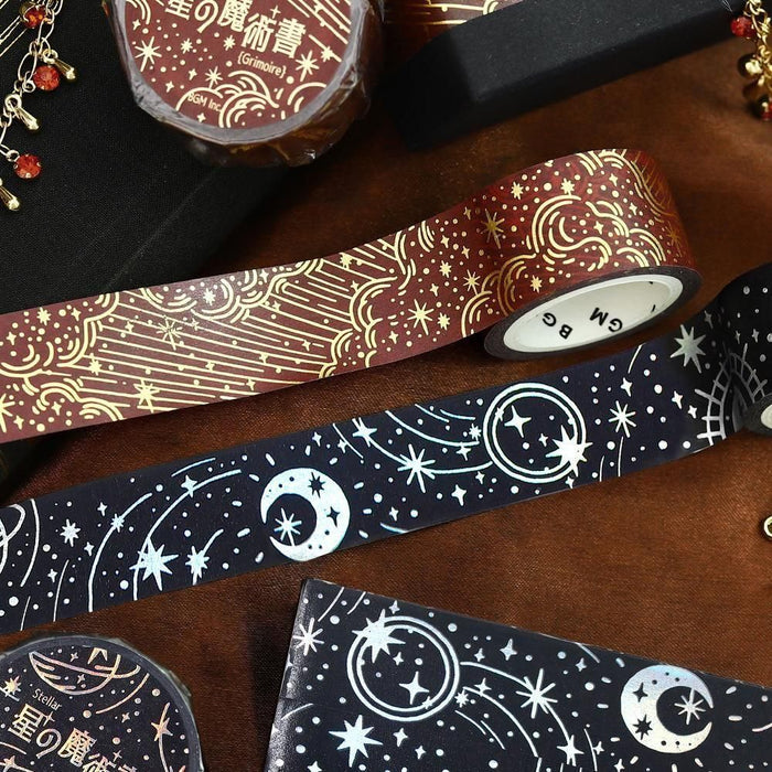 BGM Washi Tape - Star Magic Book - Darkness
