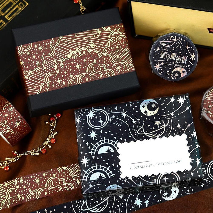 BGM Washi Tape - Star Magic Book - Darkness