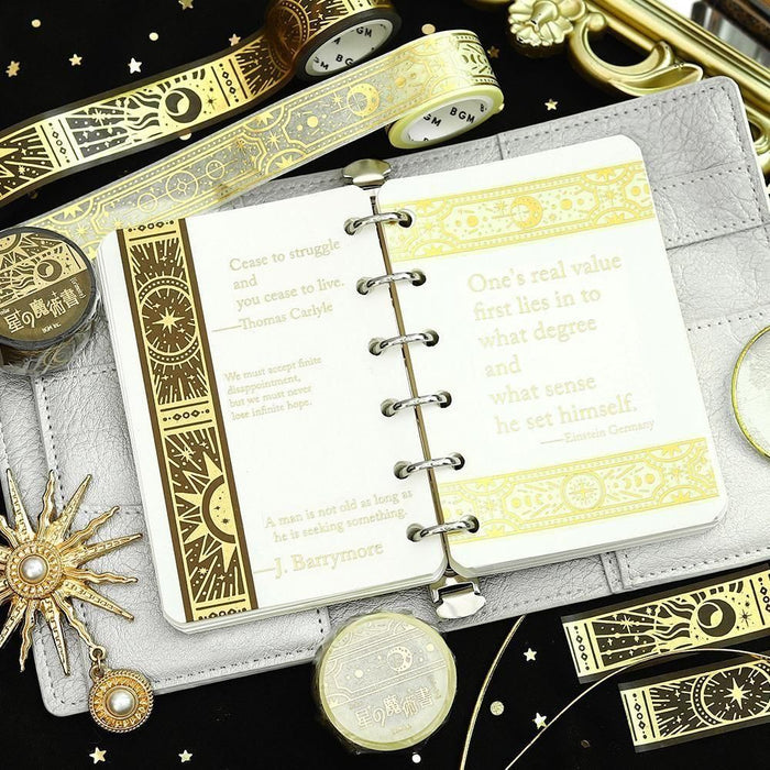 BGM Washi Tape - Star Magic Book - Light