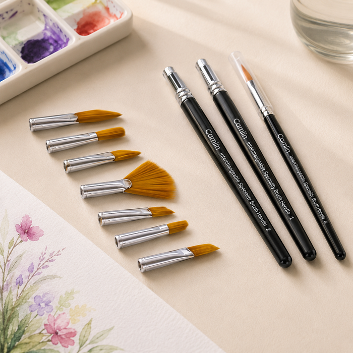 Camel Interchangeable Speciality Brushes – Set of 8