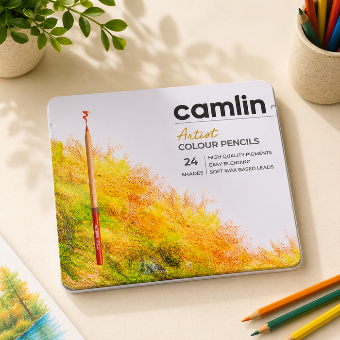 Camlin Artist Colour Pencils – 24 Shades