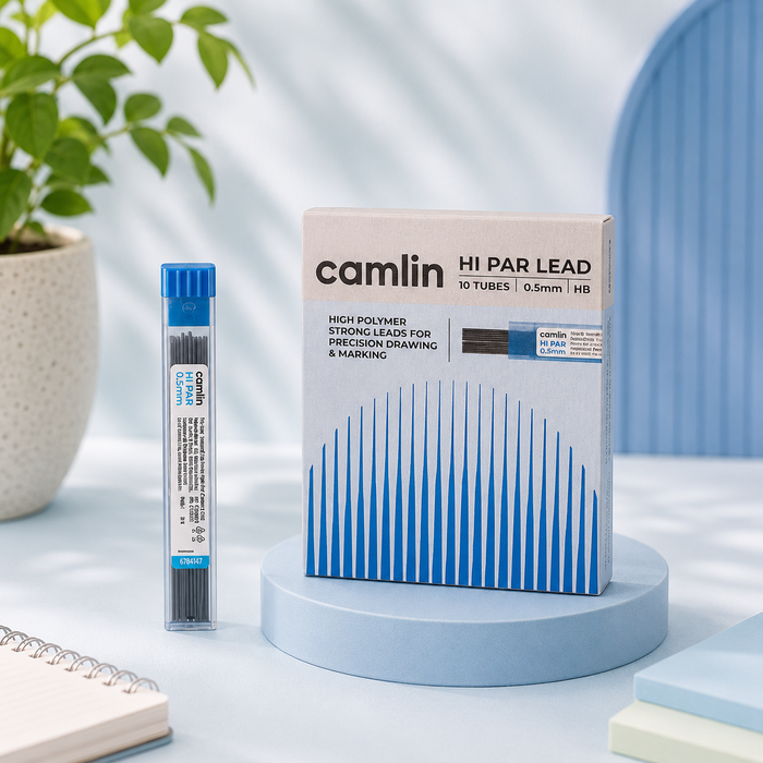✏️ Camlin Hi-Par Leads – 0.5 mm | Pack of 10 Tubes | 100 Leads