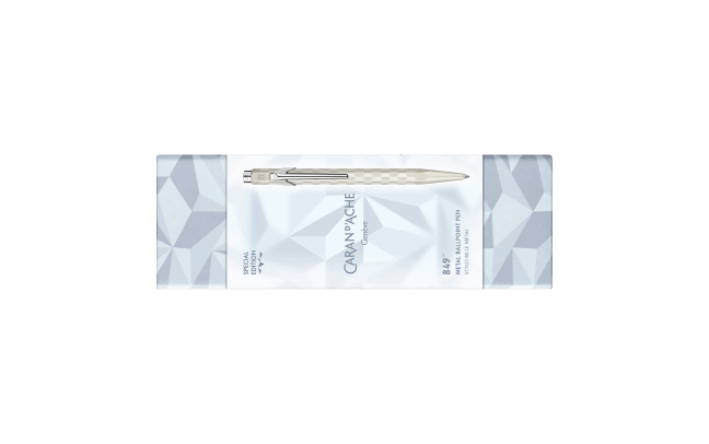 Caran d'Ache 849 Ballpoint Pen - Alpine Frost - Blue (Special Edition)