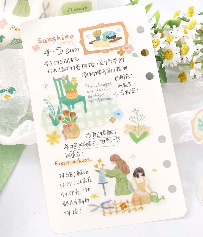 Card Lover | Pegatinas en Rollo Our Daily Life Blooming Flowers