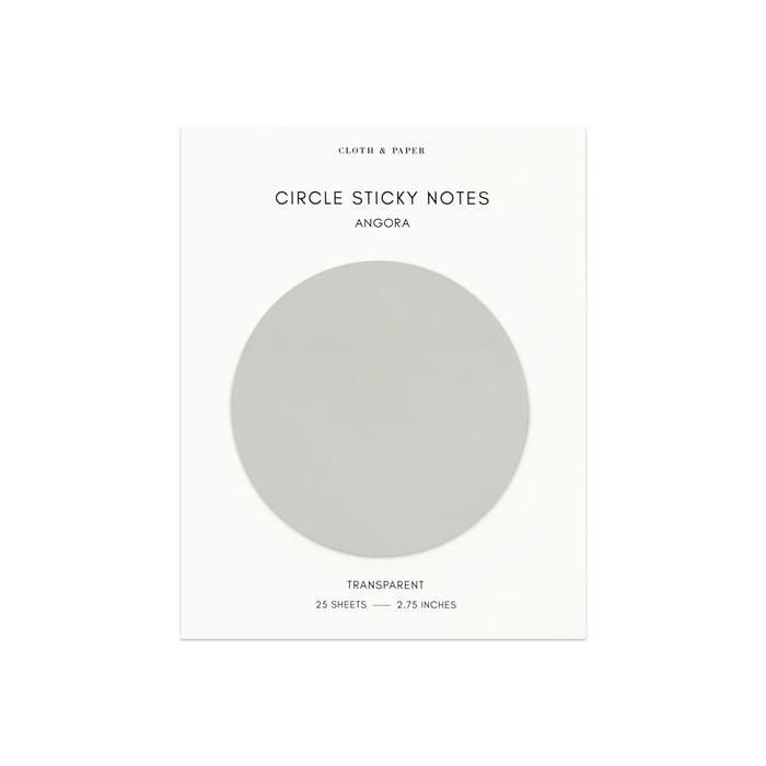 Cloth & Paper Transparent Circle Sticky Notes