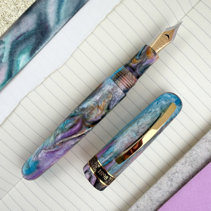 Conklin 1898 Fountain Pen - Primary Manipulation 4.5 w/Gold Trim (Special Edition) (Doorbuster)