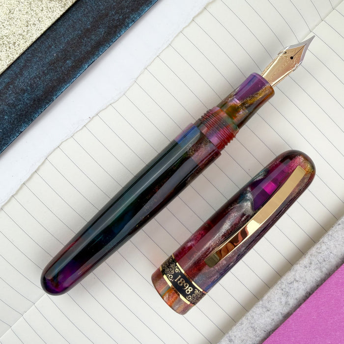 Conklin 1898 Fountain Pen - Primary Manipulation 5.0 w/Gold Trim (Special Edition) (Doorbuster)