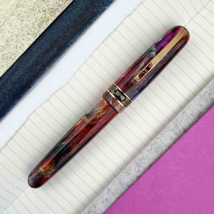 Conklin 1898 Fountain Pen - Primary Manipulation 5.0 w/Gold Trim (Special Edition) (Doorbuster)