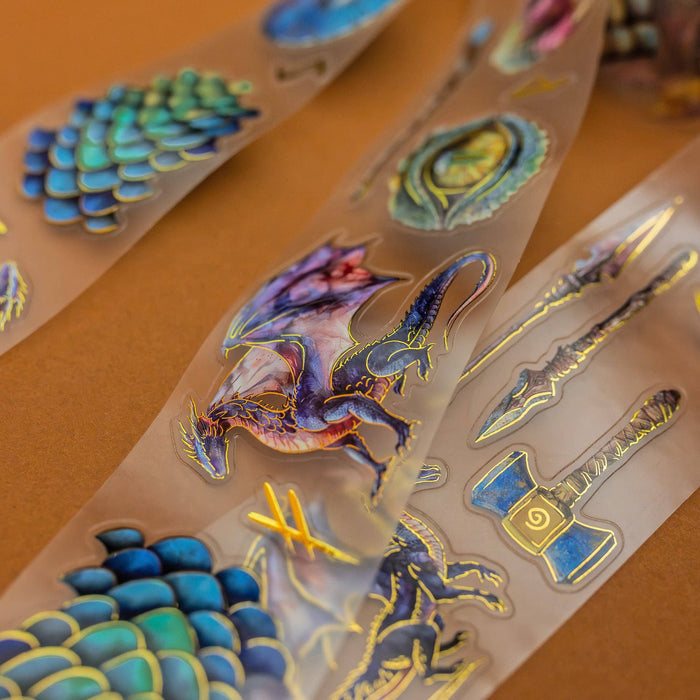 CoraCreaCrafts Dragons Transparent Tape