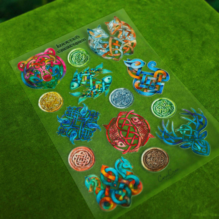 CoraCreaCrafts Knotted Creatures Sticker Sheet