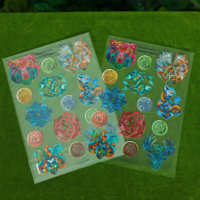 CoraCreaCrafts Knotted Creatures Sticker Sheet